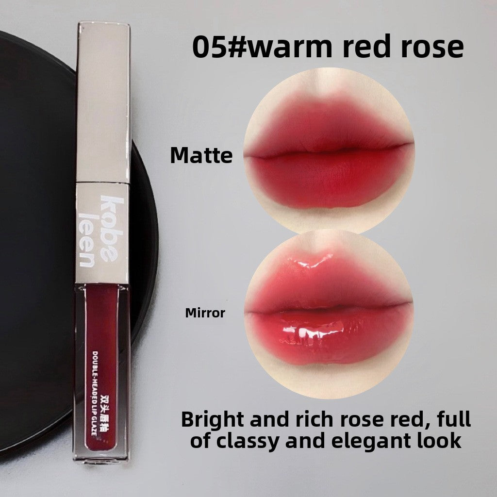 Double Ended Lip Glaze Velvet Matte Moisturizing Lipstick