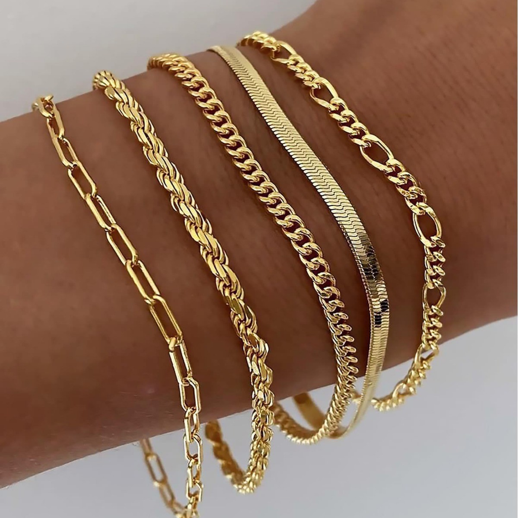 Set of Irregular Punk Bracelet