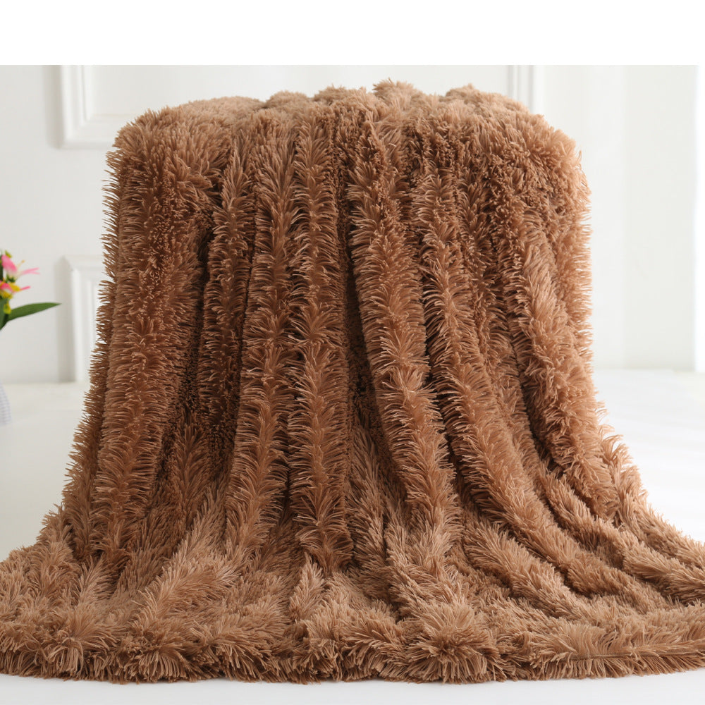 Long plush blanket