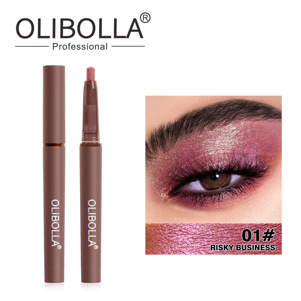 Twelve-Color High-Gloss Eye Shadow Pen