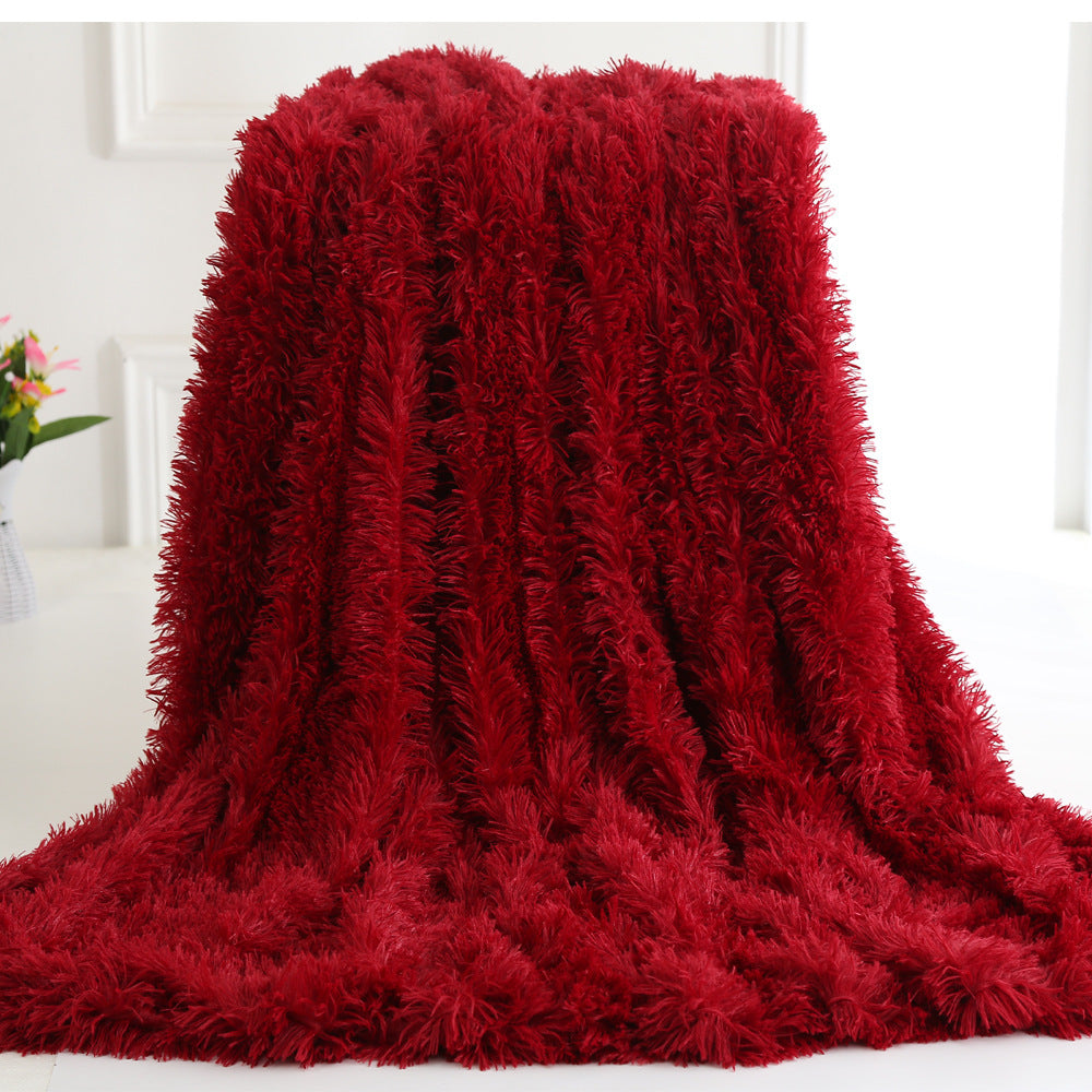 Long plush blanket