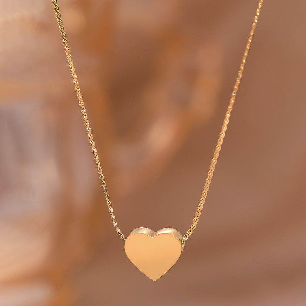 Stainless Steel Heart Pendant Necklace