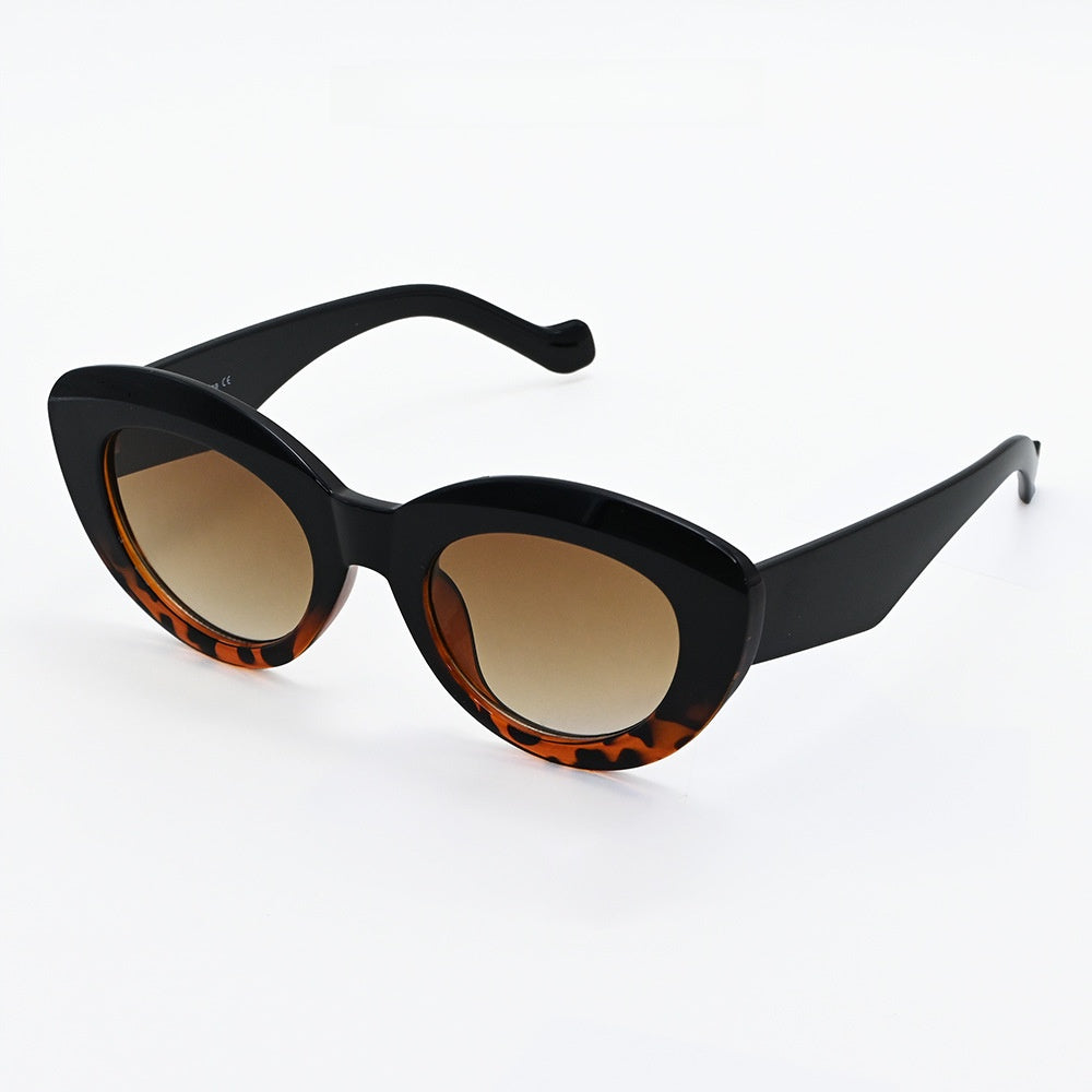 Large Frame Cat-Eye Sunglasses UV400 Protection