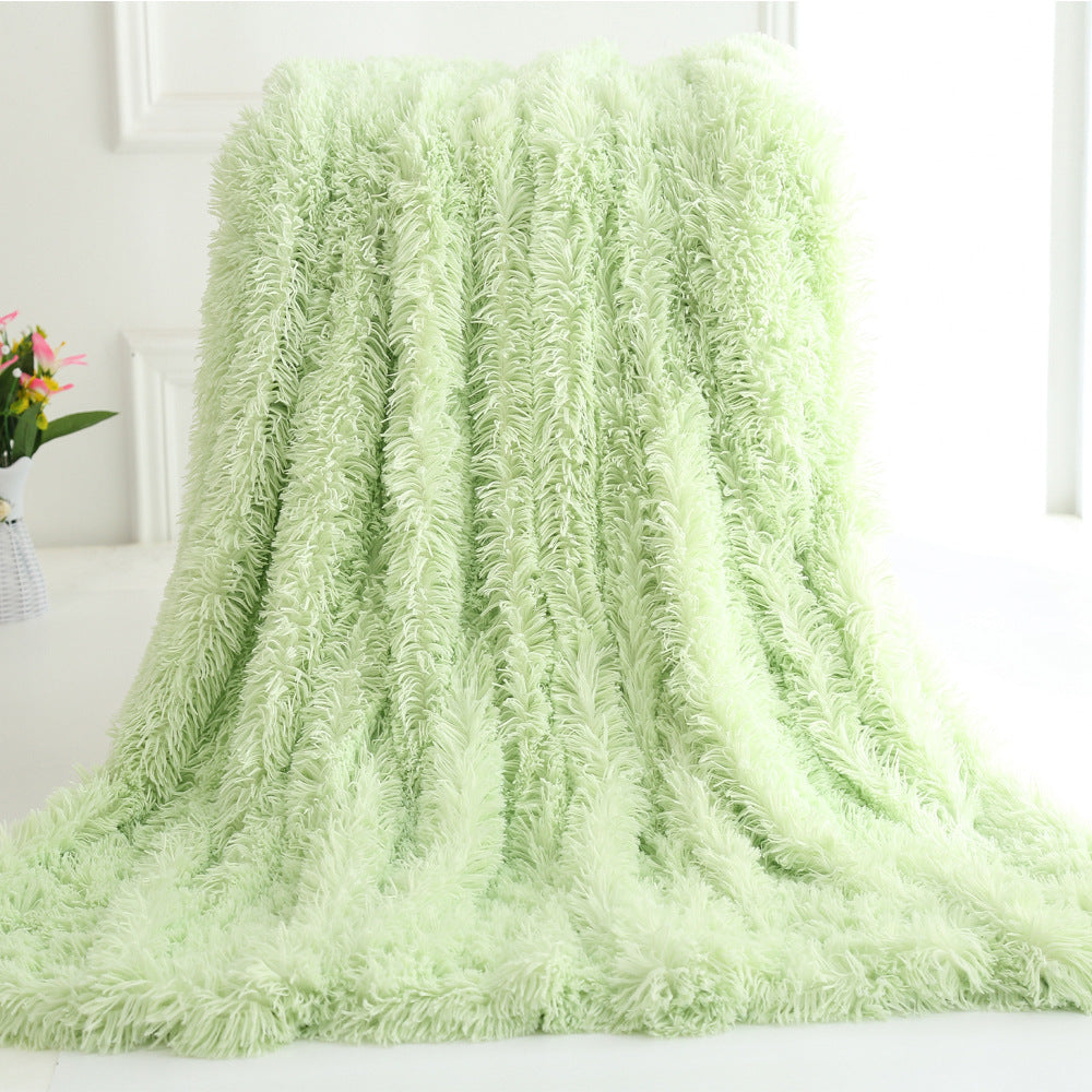 Long plush blanket