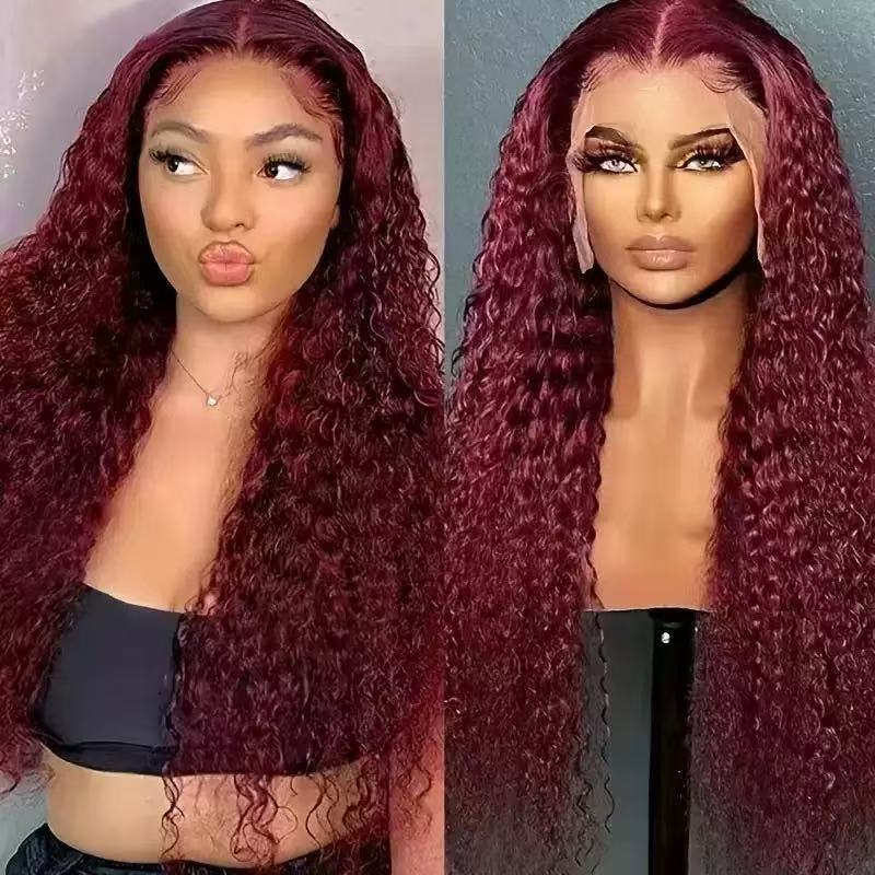 Synthetic Fiber Curly Wig with Rose Net