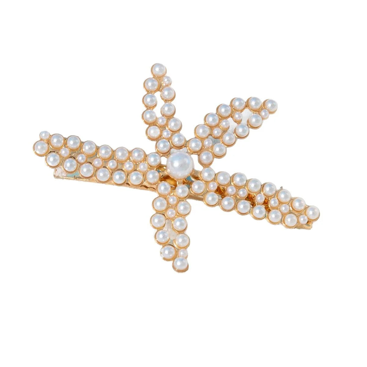 3pcs Starfish Pearl Diamond Hairpin for Women