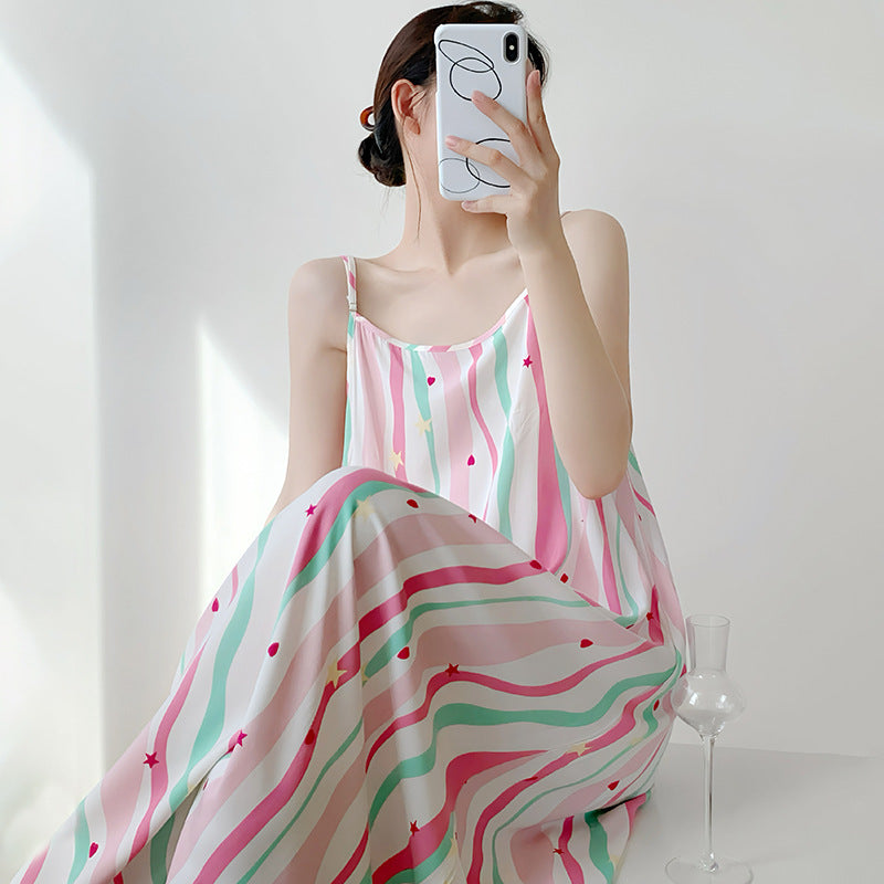 Floral Suspender Nightgown