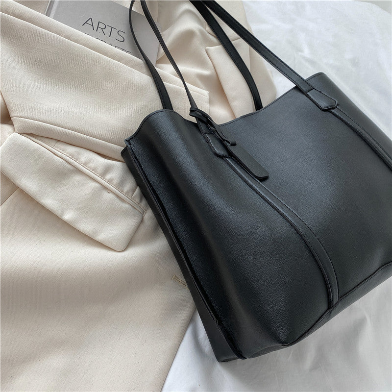 Soft Leather Large Capacity Women Tote Bag