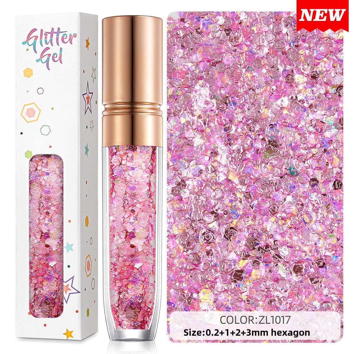 Shimmering sequin facial eyeshadow