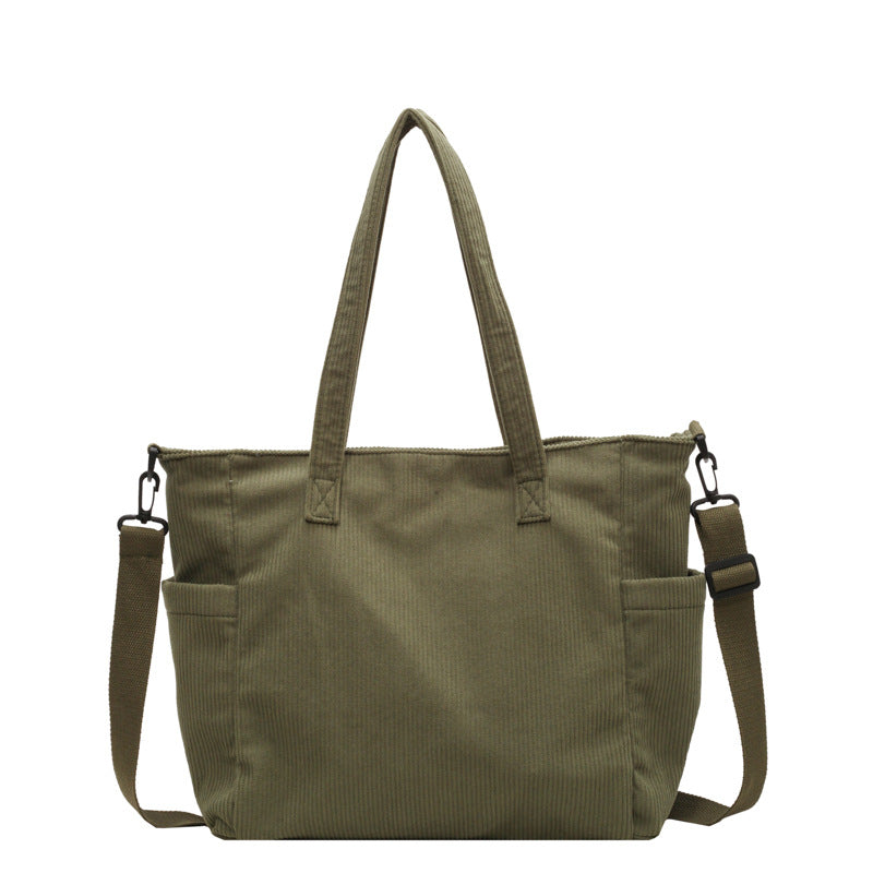 Corduroy Tote Bag for Women
