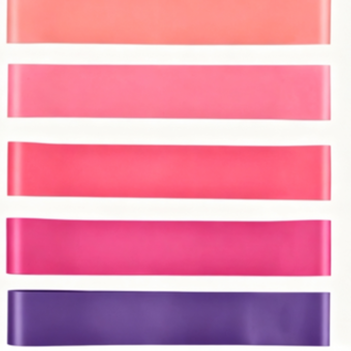 A five-piece set of resistance bands for toning the buttocks
