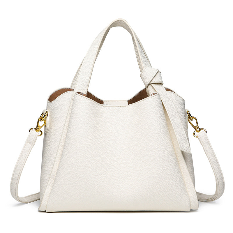Soft Leather Bucket Shoulder Bag