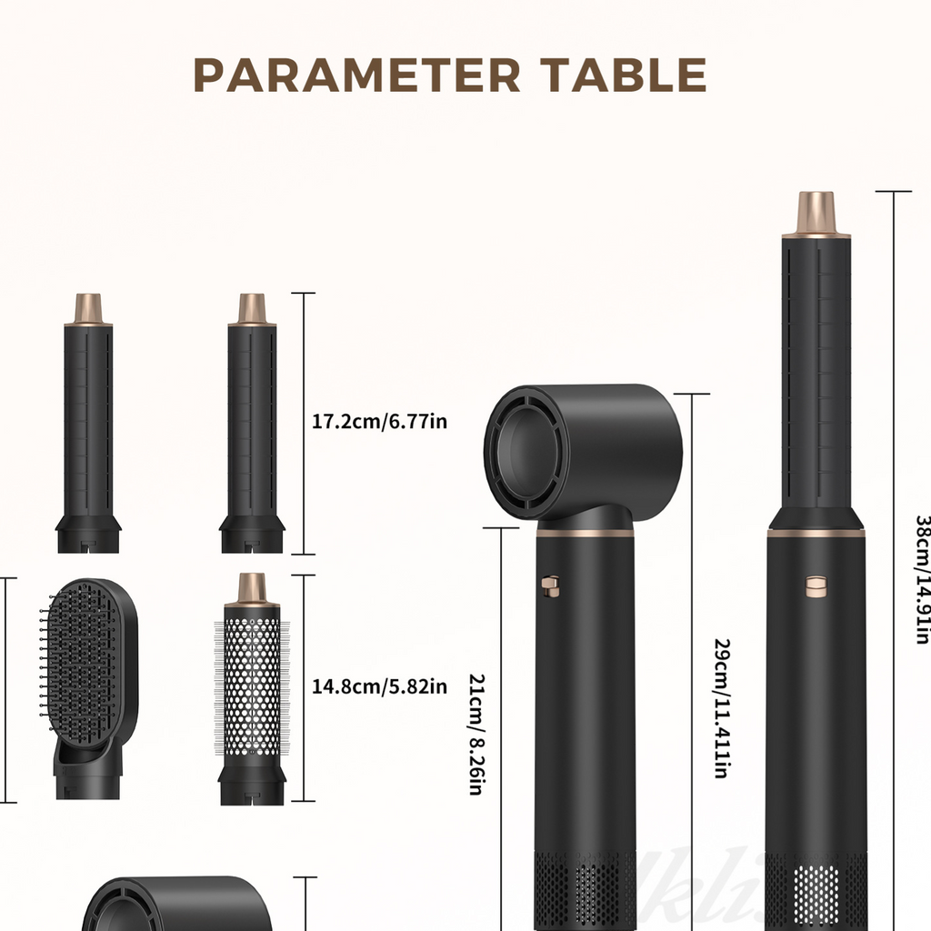Hot Air Hair Styler with Automatic Curling Function