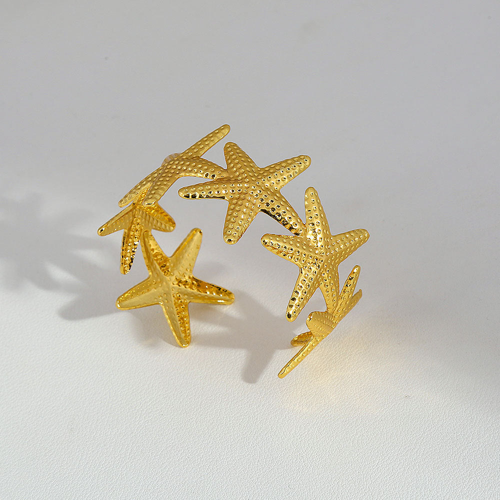 Stainless steel gold adjustable bracelet