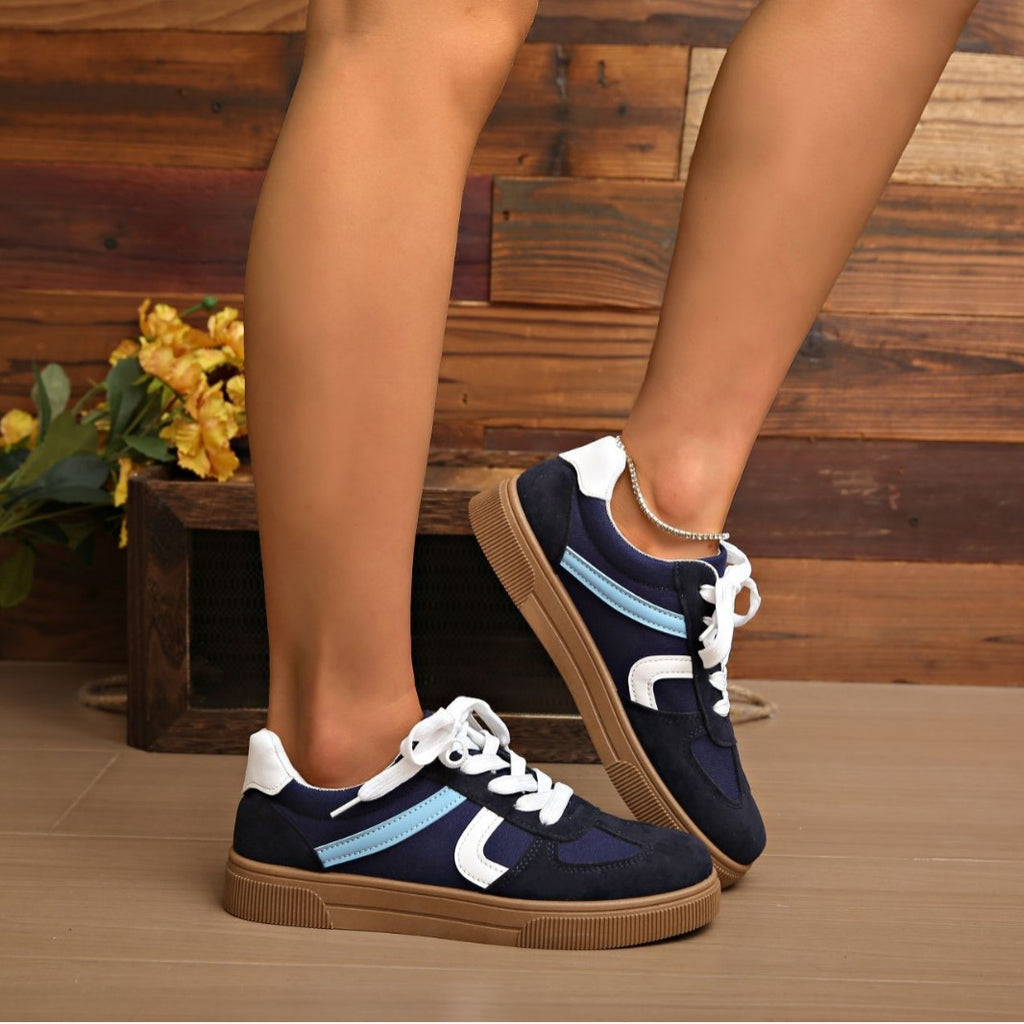 Womens Flat Sole Breathable Sneakers