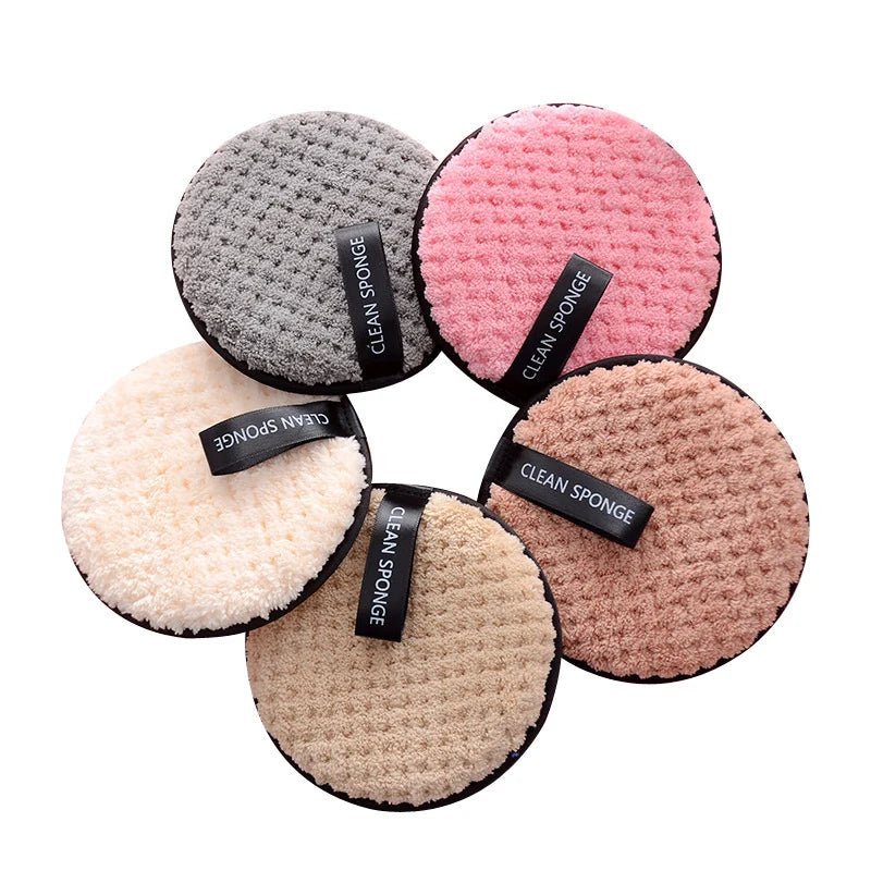 set of 8pcs Reusable Microfiber Cleansing Puff