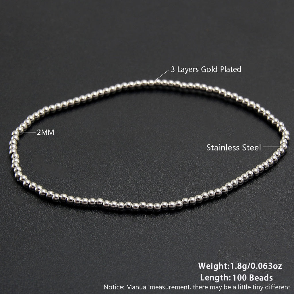 Two-color Beaded Bracelet