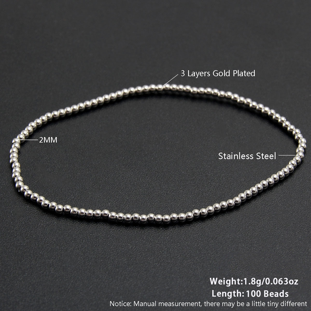 Two-color Beaded Bracelet