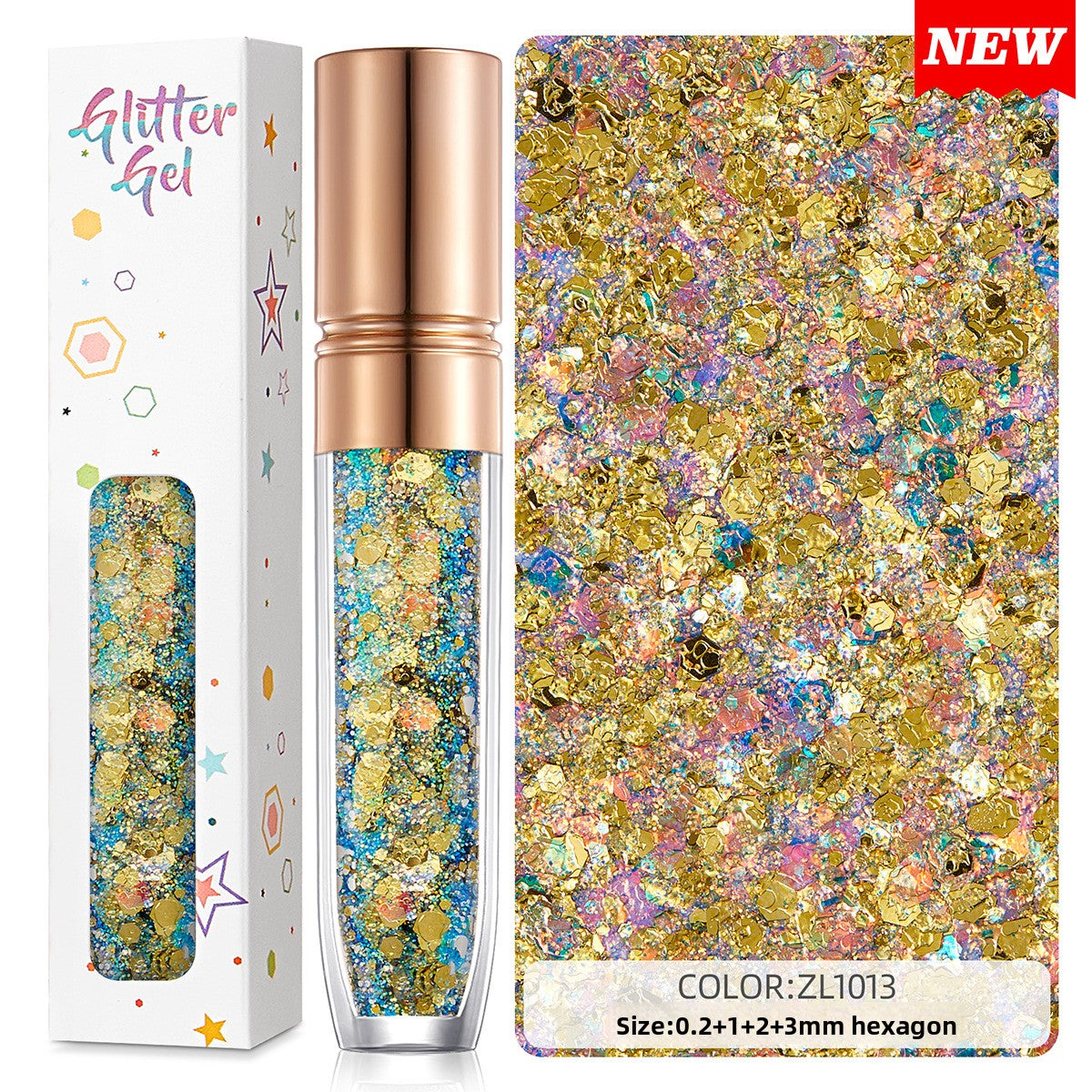 Shimmering sequin facial eyeshadow