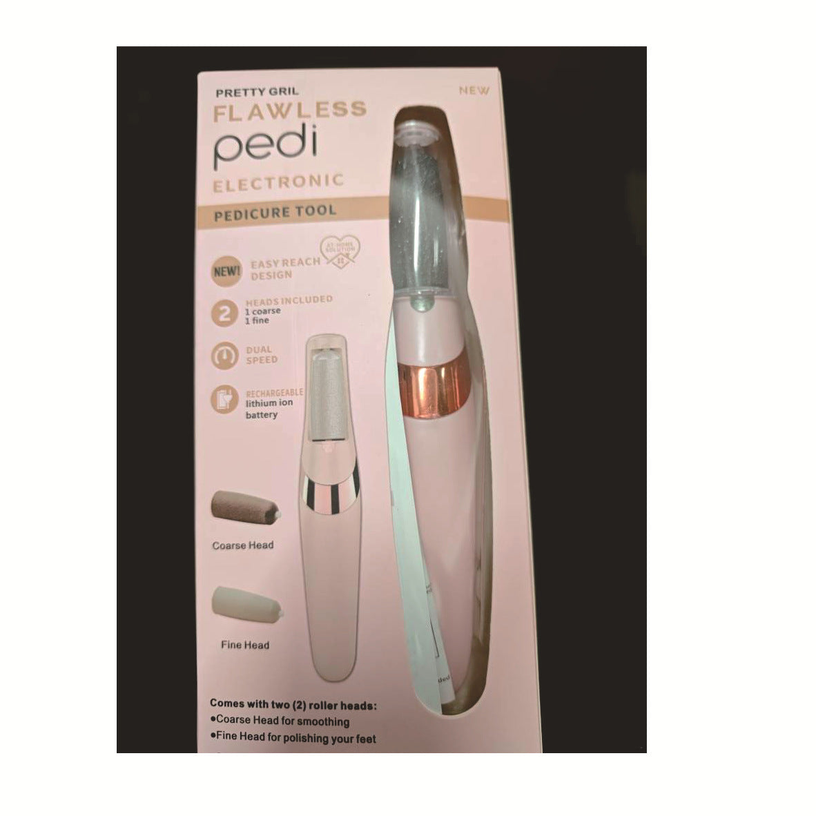 Electric Foot Grinder with Light for Pedicure