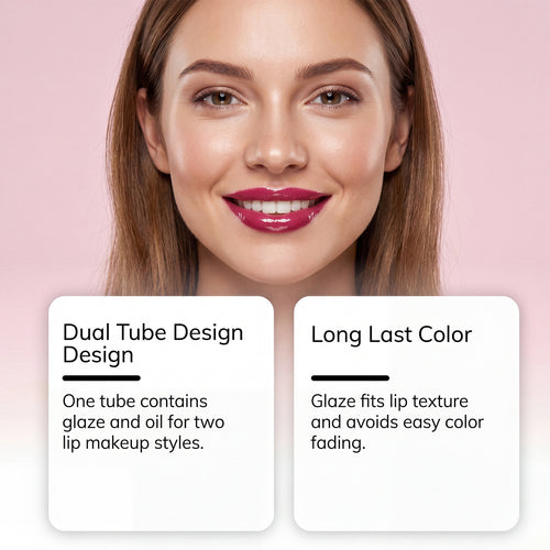 2-in-1 Long-Lasting Hydrating Lip Gloss