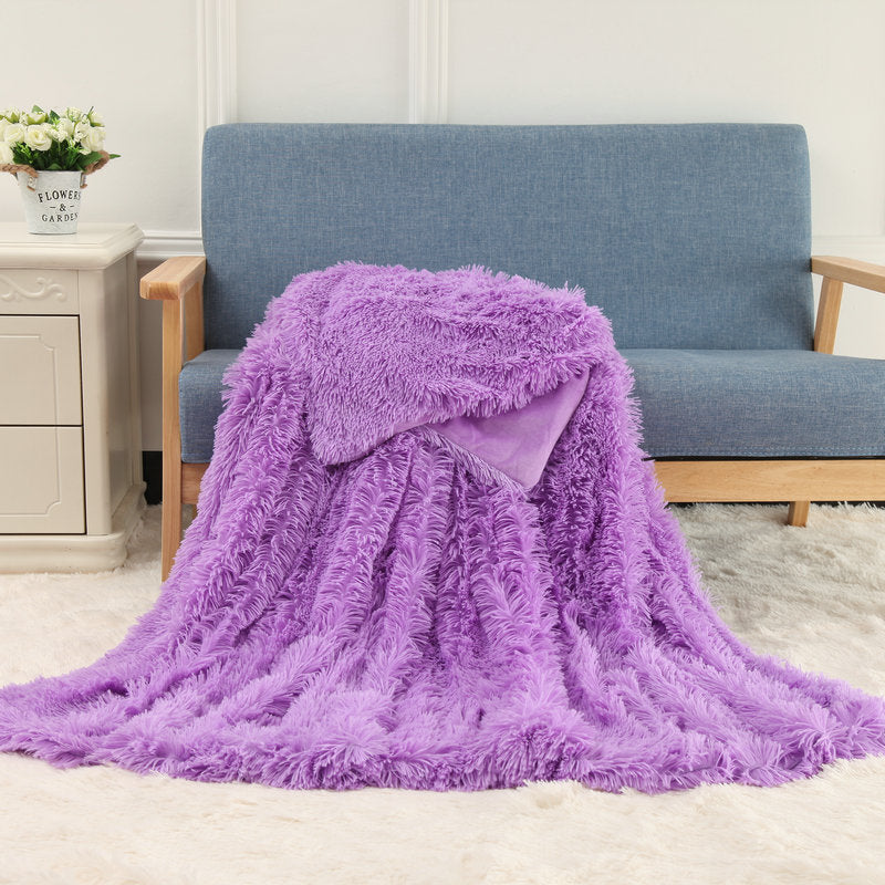 Double-Sided Plush Fleece Blanket
