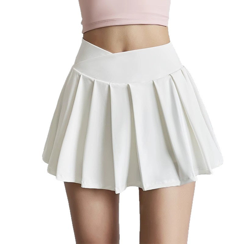 Womens High Waist Yoga Skirt Athletic Shorts