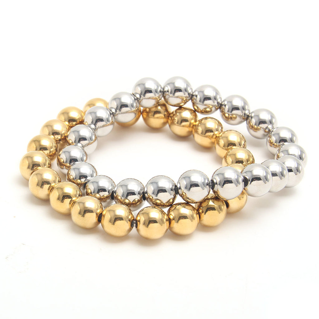Two-color Beaded Bracelet