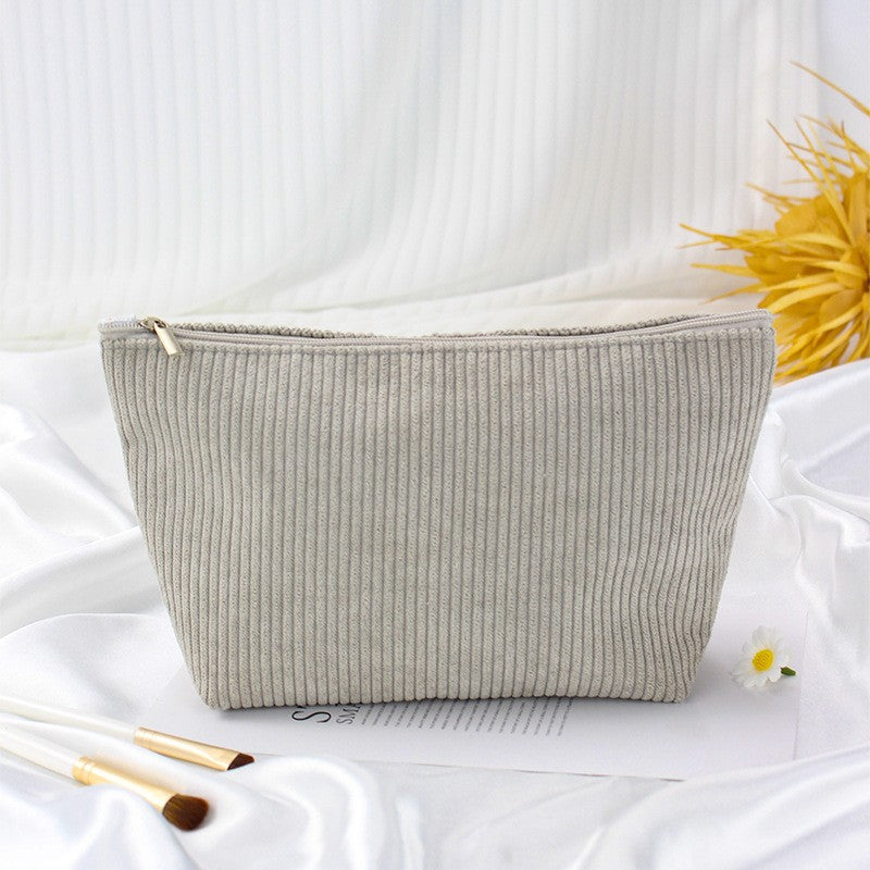 Corduroy portable storage bag
