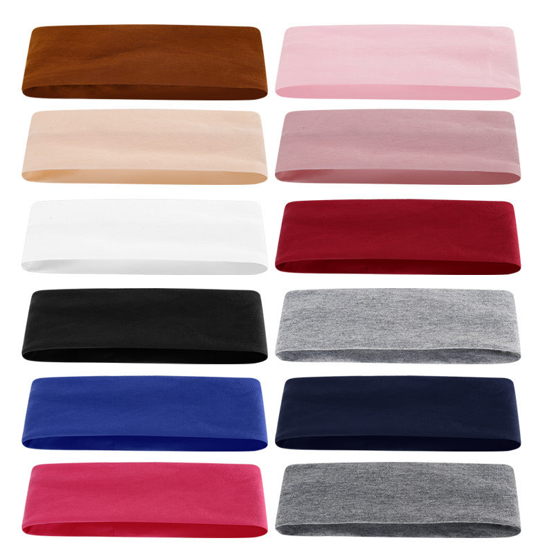 8 set of Elastic Sports Headband Sweat Absorbing Non-Slip Headwear