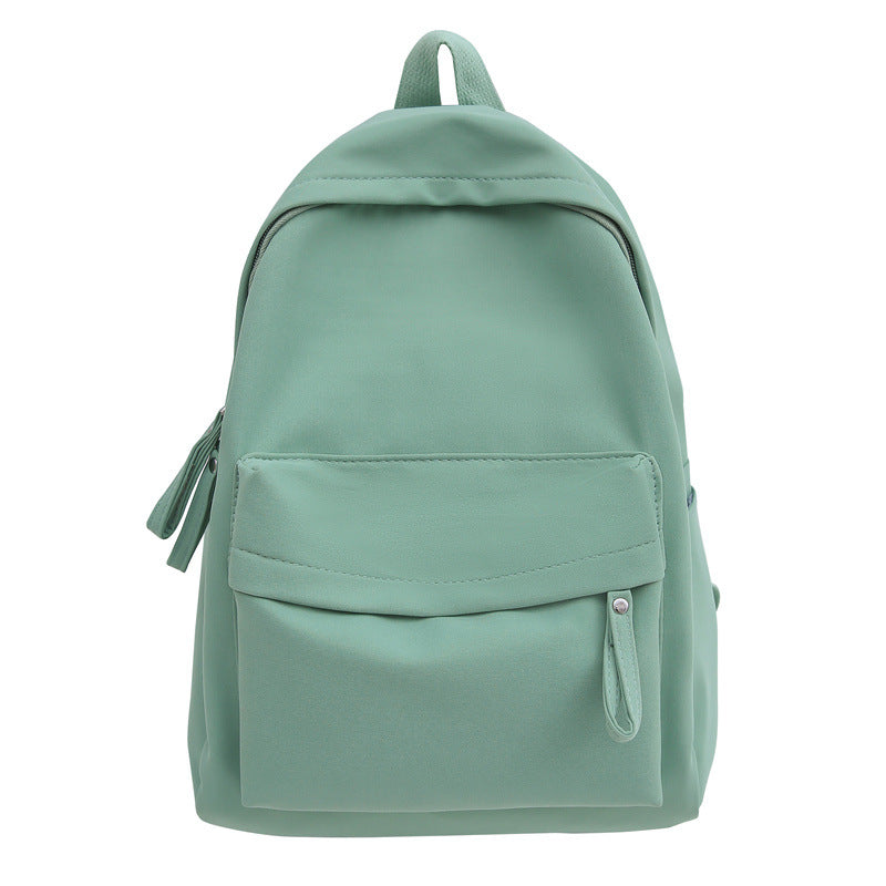 Japanese Style Solid Color Nylon Backpack