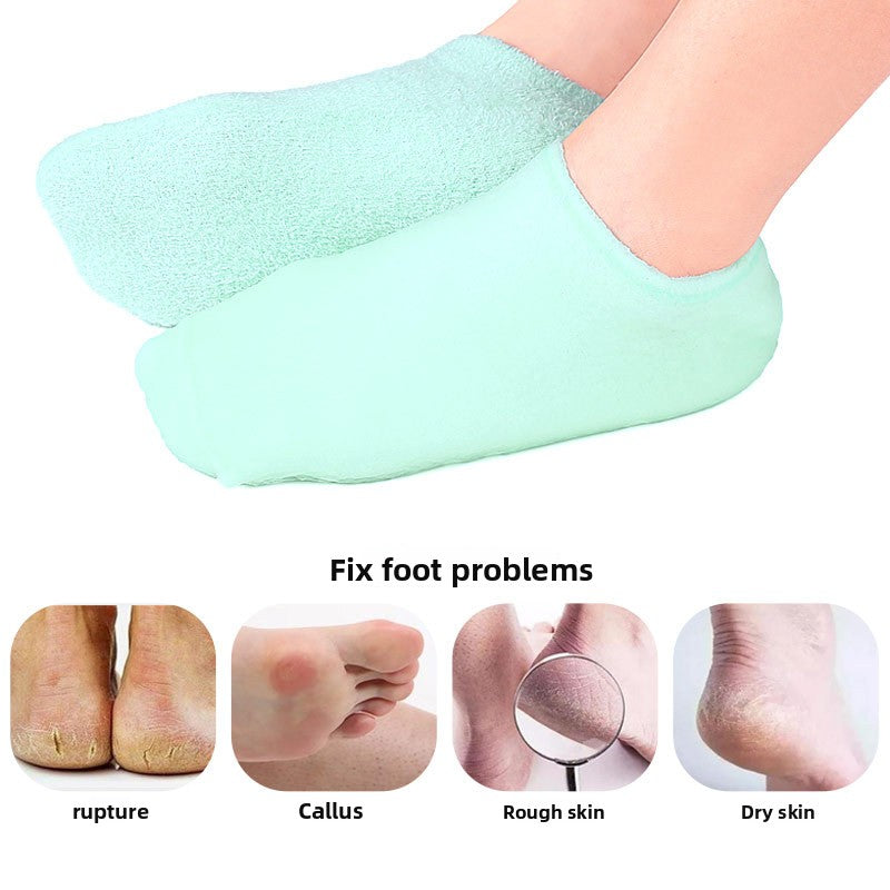 Moisturizing Beauty Gel Crack-Proof Foot Cover Nylon Socks