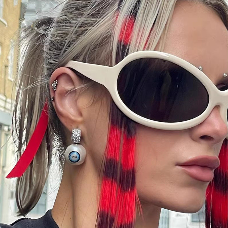 technology oversized frame sunglasses