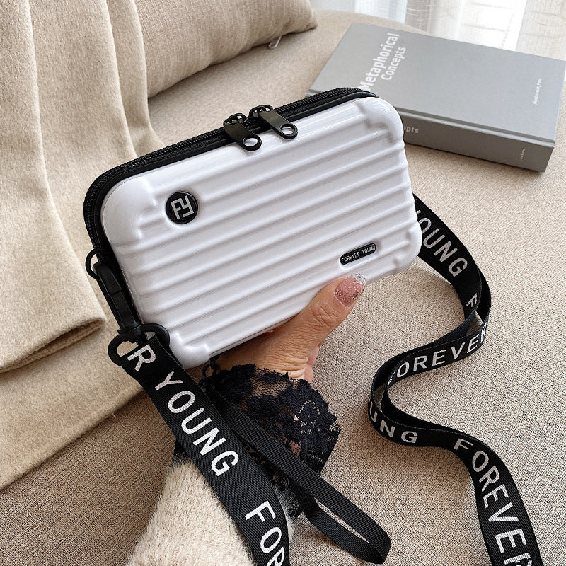 Crossbody multi-functional hard-shell makeup bag