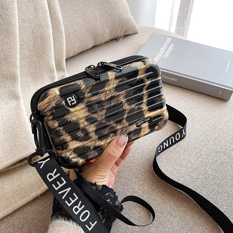 Crossbody multi-functional hard-shell makeup bag