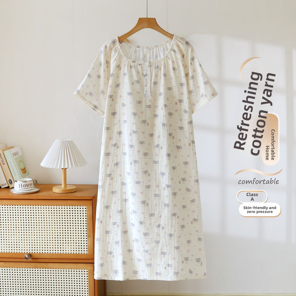 Women's Cotton Gauze Nightgown