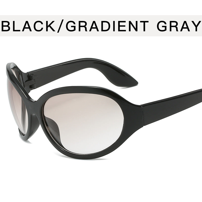 technology oversized frame sunglasses