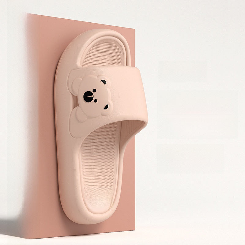 Thick-bottomed travel home portable bathroom slippers