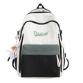 Nylon Letter Print School Backpack