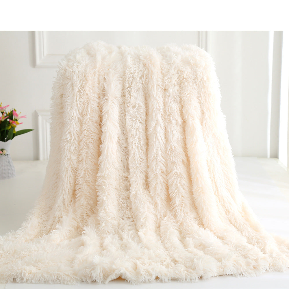 Long plush blanket