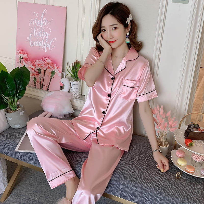 Ice Silk Pajamas for Women