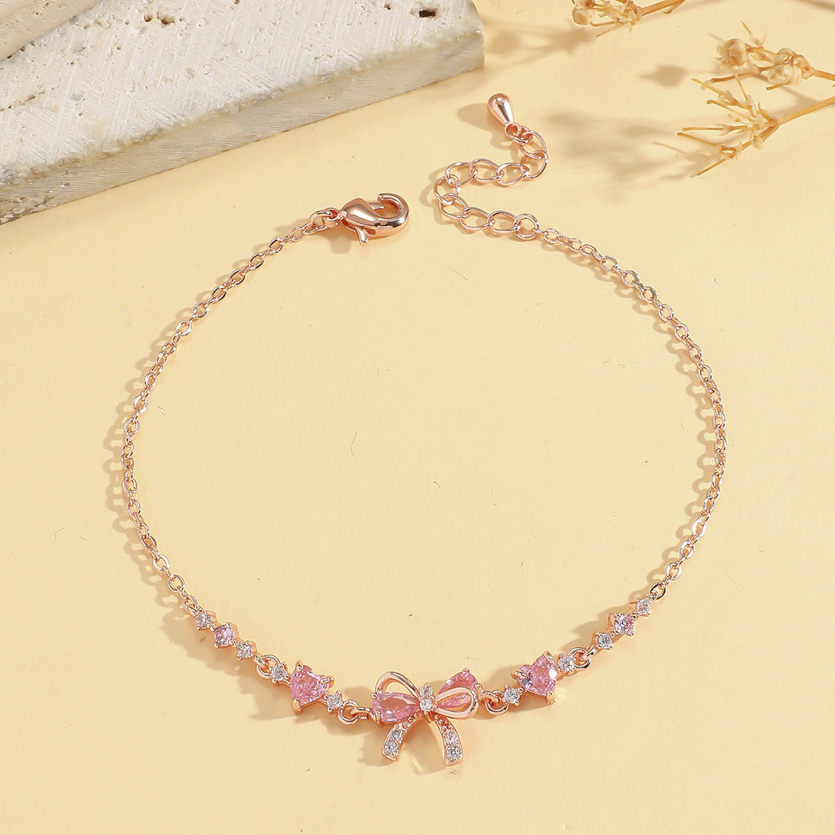 Butterfly Adjustable Zircon Bracelet for Women