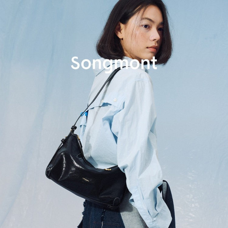 Vegetable-Tanned Leather Hobo Bag