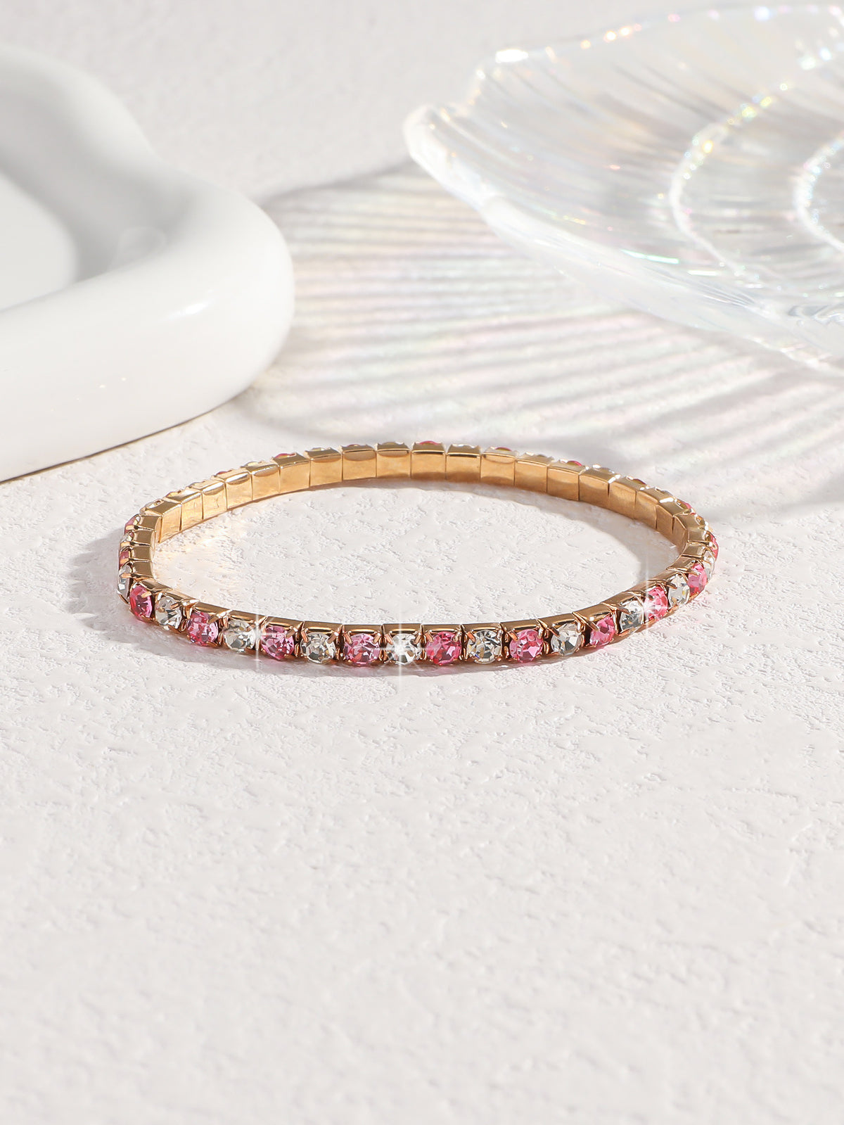 Fashion Rhinestone Elastic Anklet