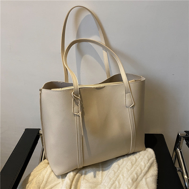 Soft Leather Large Capacity Women Tote Bag