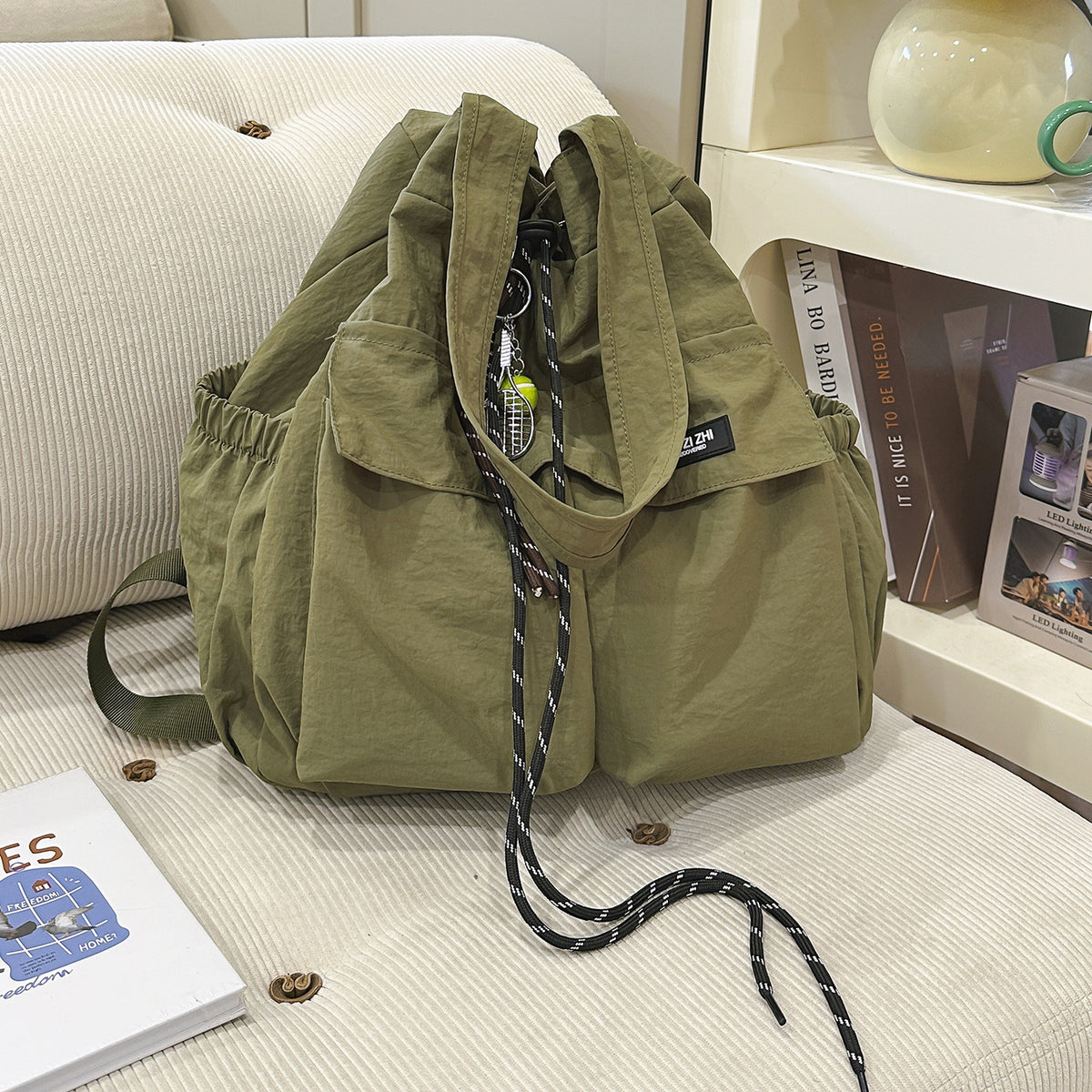 Lightweight Dual-Use Nylon Backpack