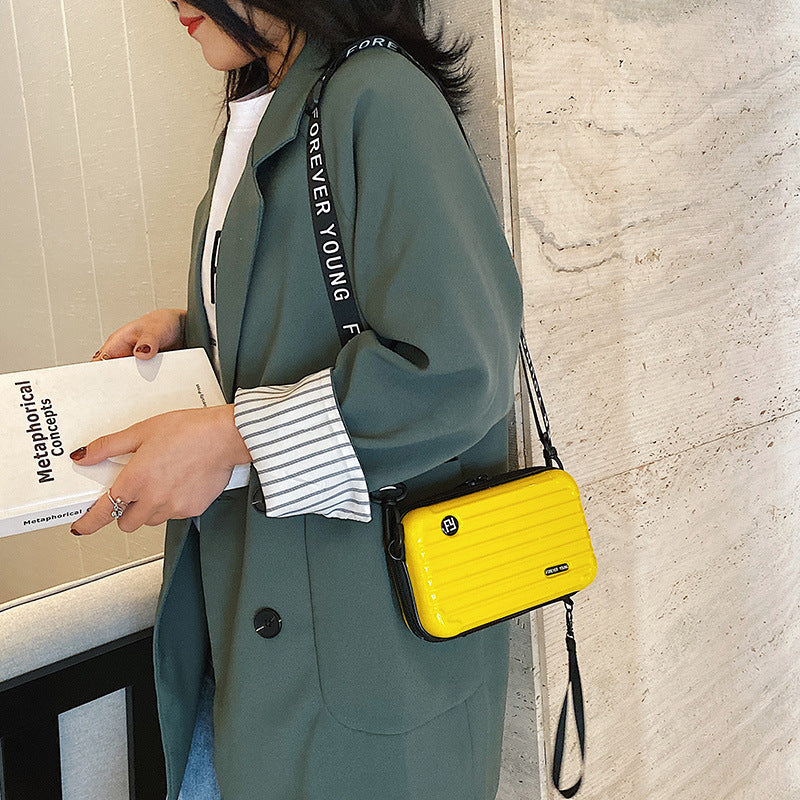Crossbody multi-functional hard-shell makeup bag