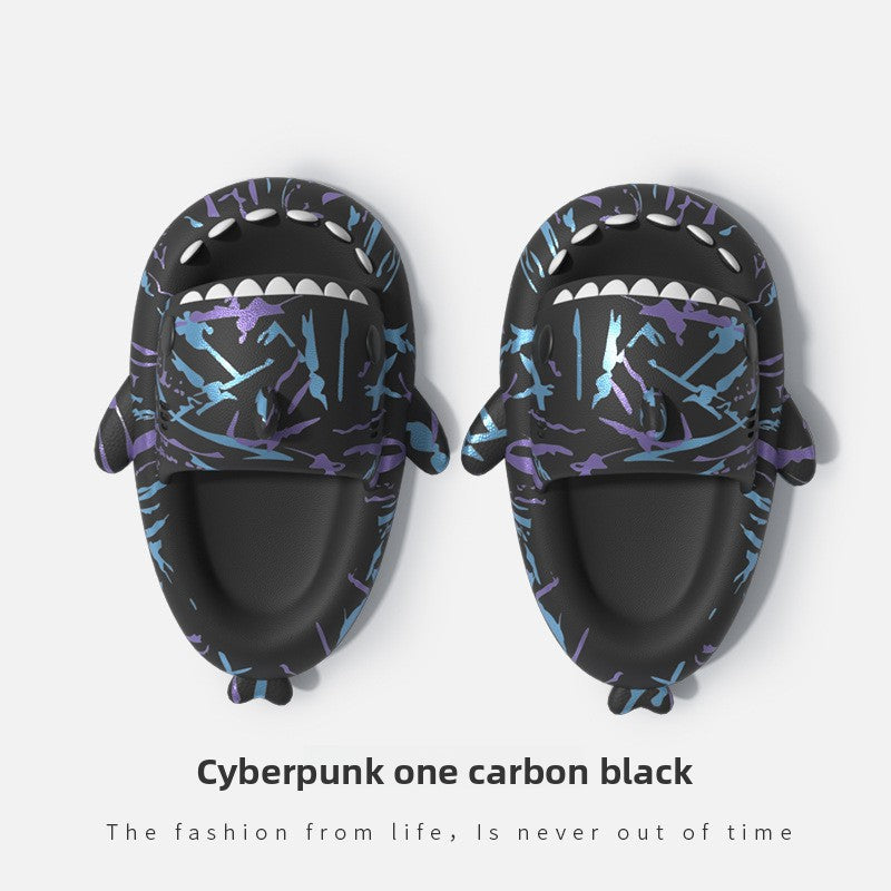 Punk Shark Slippers with Comfortable Sole
