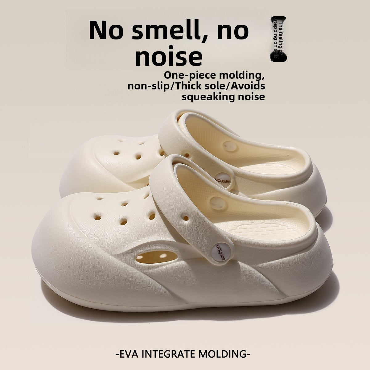 Women's EVA Hole Sandals Non-slip Thick Sole Beach Slippers