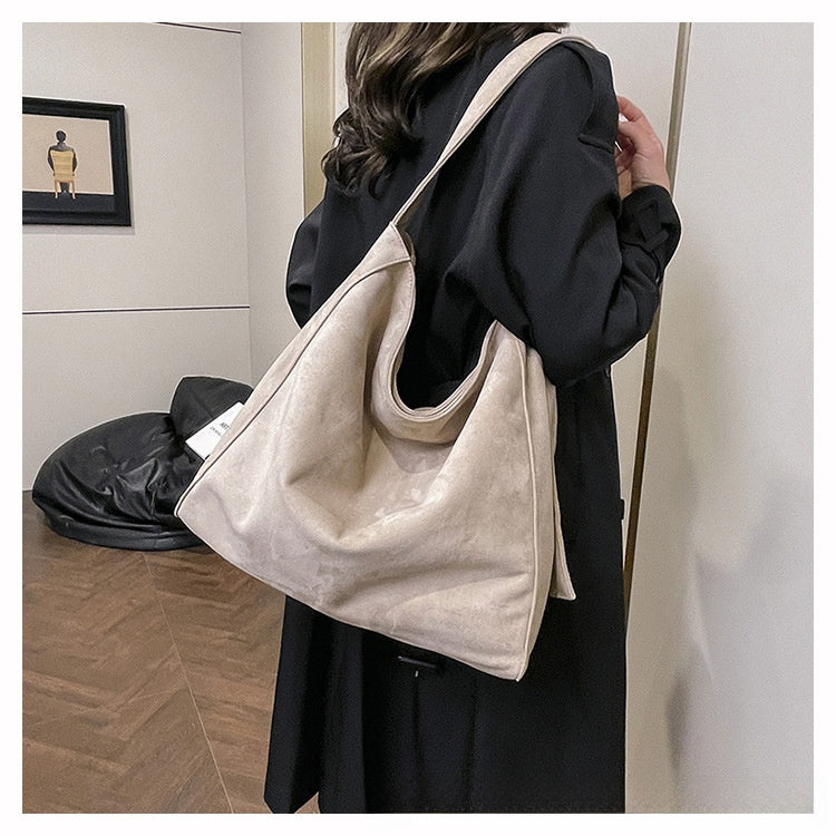 Suede Tote Bag